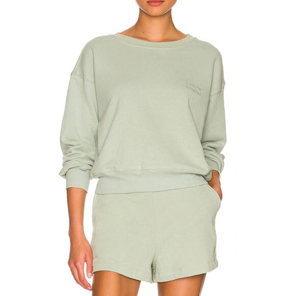 REVOLVE Pants - REVOLVE WELLBEING + BEINGWELL Washed Loden Green Sur Goldie Cotton Sweat Set